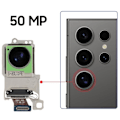 Miniatyrbillede 3 af 3: Reservedel bagkamera til Samsung Galaxy S24 Ultra Teleobjektiv 50MP Samsung Sort
