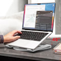 Miniatyrbild 4 av 5: Bordsställ för MacBook Justerbart hopfällbart Twelve South Curve Flex Vit