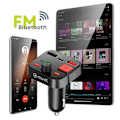 Pikkukuva 3 / 5: Bluetooth FM-lähetin - MUVIT - Tupakansytytin - USB 3.0 ja USB-C -liitäntä - Integroitu mikrofoni - Hands-free Svart