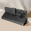 Miniatyrbillede 3 af 5: Etui til Huawei Pura 70 Håndledsrem Flip Wallet Stand Sort Svart