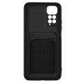 Pikkukuva 2 / 5: Kotelo - FORCELL - Xiaomi Redmi Note 11 ja 11s - Pehmeä silikoni - Integroitu korttiteline - Musta Svart