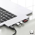 Pikkukuva 4 / 4: USB-C Hub - Satechi - Pro Hub Slim - Hopea - HDMI 4K - 2 porttia USB 10Gbps