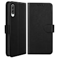 Pikkukuva 2 / 5: Xiaomi Mi 9 Lite Nahkakotelo, Lompakko ja Videotuki Musta Svart