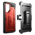 Miniatyrbild 2 av 6: Helkroppsfodral för Samsung Galaxy S24 Ultra Stötsäker med Kickstand Supcase Röd Röd