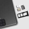 Miniatyrbillede 3 af 4: SIM-kortskuffe - Samsung - Galaxy A12 - 2x Nano SIM - 1x Micro SD - Sort Svart