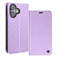 Pikkukuva 2 / 6: Folio-kotelo iPhone 16 Plus Diamond Card -kotelolle, videotuki Violetti Lila