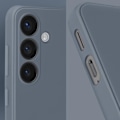 Miniatyrbillede 4 af 6: Etui til Samsung Galaxy S24 - AVIZAR - Soft Touch Mat - Fleksibel silikone - Mørkegrå Grå