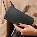 Miniatyrbillede 4 af 5: Etui til iPhone 16 Plus med klap, kortholder og video stander i sort Svart