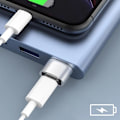 Miniatyrbild 4 av 5: USB till USB-C Adapter Laddning och Data Sync Kompakt Silver