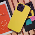 Pikkukuva 4 / 5: iPhone 14 Pro Max kotelo - MOXIE - Puolijäykkä - Ohut - Vaalea - Keltainen Gul