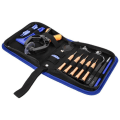 Pikkukuva 2 / 4: AVIZAR Universal Tool Kit älypuhelimen/tabletin korjaukseen - 19 osaa - musta svart