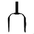 Miniatyrbillede 3 af 4: Forhjul til Trottinette Zero 9 Original Zero Sort