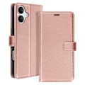Miniatyrbillede 1 af 5: Étui til iPhone 16 Plus Pung med Håndledsrem Mayaxess Rosen Champagne Rosa