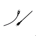 Miniatyrbillede 2 af 5: USB-C Kabel - BigBen - 1,2m - 3A - Power Delivery 60W - Vævet Sort