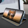 Miniatyrbillede 4 af 4: Étui Folio - AVIZAR - Oppo A53 / A53s - Øko-læder - Mørkeblå - Magnetflip Midnattsblå