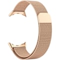 Miniatyrbillede 2 af 5: Armbånd til Google Pixel Watch - AVIZAR - Magnetisk Milanese - Rustfrit Stål - Roséguld - Unisex Rose guld