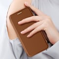 Miniatyrbillede 4 af 5: Flip-taske til Samsung S24 - AVIZAR - Brun - MagSafe-kompatibel - RFID-beskyttelse kastanj