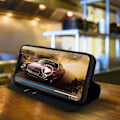 Miniatyrbillede 3 af 4: iPhone 11 Pro Max Cover - AVIZAR - Folio Wallet Case - Eco-Læder Sort - Støttefunktion Svart