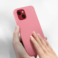 Miniatyrbild 4 av 5: AVIZAR Skyddsfodral för iPhone 13 Mini - Halvstyv silikon - Rosa soft-touch finish Rosa