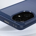 Miniatyrbillede 3 af 5: Etui til Honor 200 Soft Carbon Effect og Brushed Midnight Blue Blå
