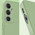 Pikkukuva 4 / 6: Suojakuori Samsung Galaxy A55 - AVIZAR - Soft Touch Matte Joustava Silikoni - Vihreä - Mixed - Matcha vihreä Grön