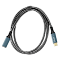 Miniatyrbillede 1 af 2: USB-C-kabel - Opladning og overførsel - 2m - LinQ - Grå / Sort