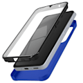 Miniatyrbild 3 av 5: Helt fodral till Samsung A55 - AVIZAR - Hard and Soft Touch Front Blå Blå
