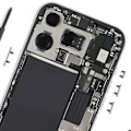 Miniatyrbild 3 av 3: Strömbrytare och volymknapp för iPhone 16 Pro Max Vit Vit