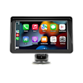 Pikkukuva 1 / 6: 7" Kosketusnäyttö CarPlay Android Autolla / GPS / Aurinkosuojus / MP5-soitin Musta