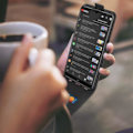 Miniatyrbillede 4 af 4: Etui - AVIZAR - Mi 9 Lite - Klaphuv - Øko-læder - Sort - Fuld beskyttelse Svart
