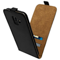 Miniatyrbillede 2 af 4: Etui til Samsung Galaxy J6 - AVIZAR - Lodret Flip Cover - Silikone Gel - Eco-Læder - Sort svart