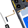 Miniatyrbillede 3 af 4: Nappe Bouton Power til Samsung Galaxy A25 5G Relife Sort Svart