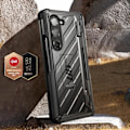 Miniatyrbild 4 av 5: Heltäckande skal Samsung Galaxy Z Fold 6 Stötsäkert Kickstand Support Supcase Svart Svart