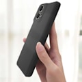 Miniatyrbillede 3 af 5: Coque - AVIZAR - Motorola Moto G85 - Silikone Blød - Mat Finish - Modstandsdygtig Beskyttelse Svart