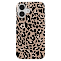Miniatyrbillede 1 af 5: Coque til iPhone 16 Elegant Mønster Pure Instinct Burga Lys Brun kastanj