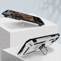Miniatyrbillede 4 af 5: iPhone 14 Hybrid Shockproof Cover Support Ring Sølv Video Support pengar