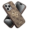 Miniatyrbillede 2 af 5: Cover til iPhone 15 Pro med Præcise Udsparinger og Hævede Kanter Guess Brun kastanj