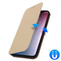 Miniatyrbild 4 av 4: iPhone 11 Pro Max Fodral - AVIZAR - Folio Plånboksfodral - Ekoleder - Gul - Stöd funktion Gul