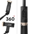 Miniatyrbild 3 av 5: Selfie Stick med integrerad Bluetooth-fjärrkontroll Svart XO Svart