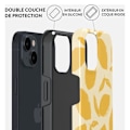 Pikkukuva 3 / 4: Coque - BURGA - Sitruunapiirakka - iPhone 15 Plus - Iskunkestävä - TPU ja silikoni - MagSafe Beige