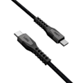 Pikkukuva 4 / 6: USB-C / USB-C 60W Kevlar-kestävä lataus- ja siirtokaapeli 1.5m UAG Musta / Hopea Svart