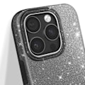 Miniatyrbillede 4 af 6: Glitrende Sort Stødsikkert Cover til iPhone 16 Pro Svart