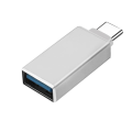 Pikkukuva 2 / 6: OTG-sovitin USB-naaras USB-C-uros Compact Sync hopea