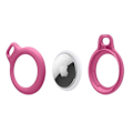 Pikkukuva 2 / 5: Kierrä ja lukitse AirTag-kotelo kaulanauhalla Belkin Pink