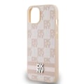 Pikkukuva 1 / 6: Iphone 13 Elegantti Kuori Ruudullisilla ja Raidallisilla Kuvioilla DKNY Vaaleanpunainen Rosa