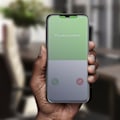 Miniatyrbillede 4 af 4: Samsung Galaxy A70-etui - AVIZAR - Spejl-etui - Gennemsigtig klap - Videostander - Sort Svart