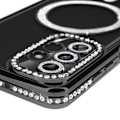 Pikkukuva 3 / 6: Coque - ILMOITTAA - Timantti - Samsung A13 5G ja A04s - MagSafe - Musta kimalle - Kova Svart
