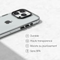 Miniatyrbillede 5 af 5: Etui - RhinoShield - iPhone 15 Pro - 3m beskyttelse - Modstandsdygtighed over for gulning - Høj gennemsigtighed Transparent, svart