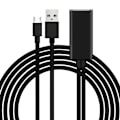 Miniatyrbillede 1 af 4: Netværksadapter - AVIZAR - Micro-USB til Ethernet RJ45 - Hastighed 100 Mbps - Universal - Sort