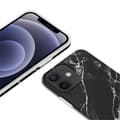 Miniatyrbillede 3 af 6: Telefoncover - Crong - Marmor Case - Marmorimitations - Sort - Blød Sort